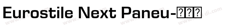Eurostile Next Paneu字体转换